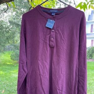 Lands end long sleeves cotton shirt size L